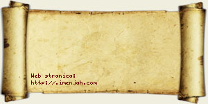 Andjelina Mladenović vizit kartica